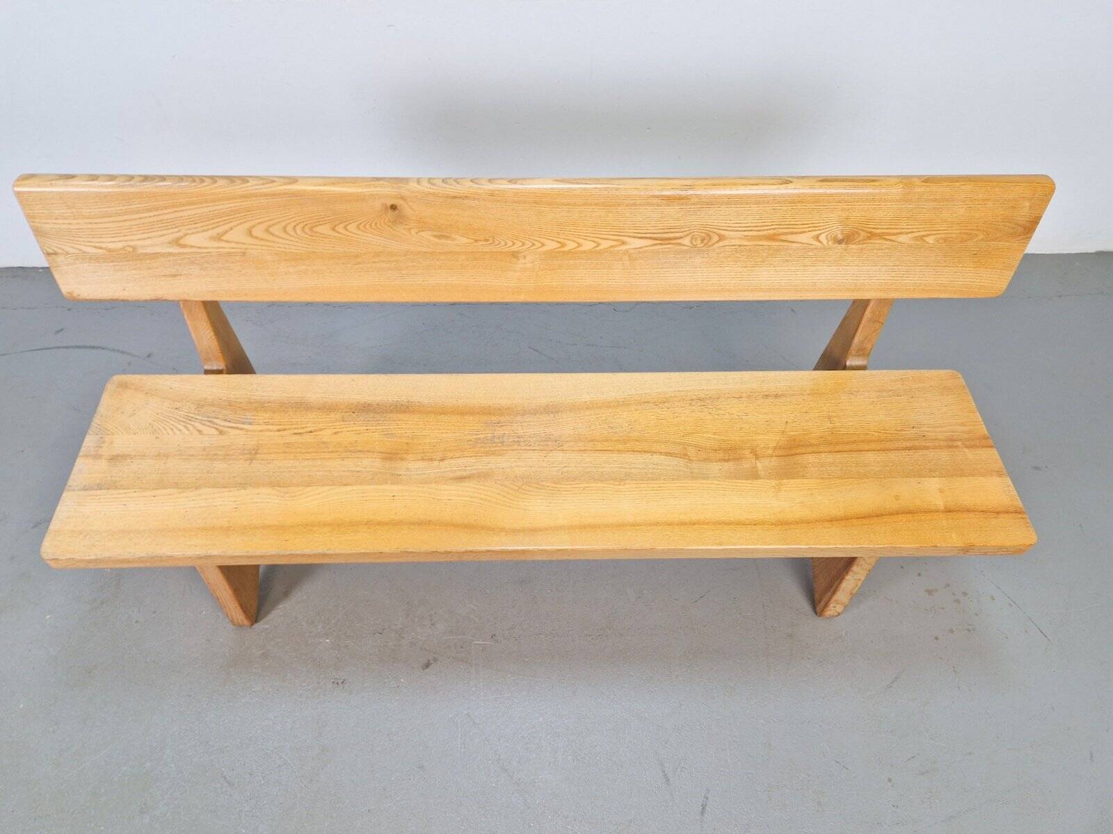 Vintage Ash and Elm Bench, Denmark, 1960s