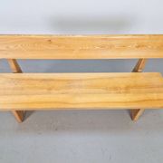 Banc vintage en frêne et en orme, Danemark, années 1960