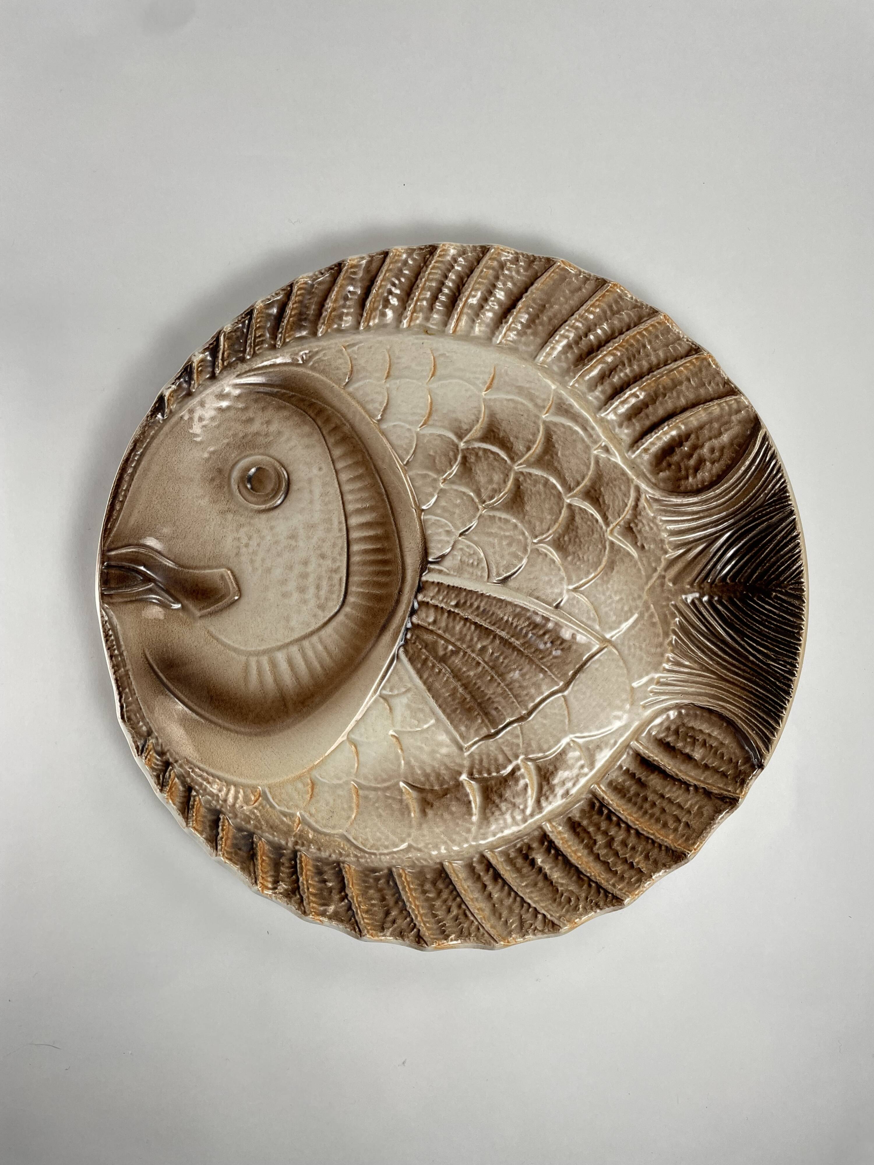 Sarreguemines Fish Service for 8 people (Flat + Soup Plates, Main Course)