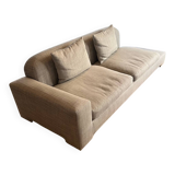 Three-seater fabric sofa