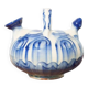 Chevrette pitcher in enamelled terracotta, terracotta gargoulette, folk art pottery, decoration
