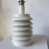 White lacquered metal table lamp from the 60s