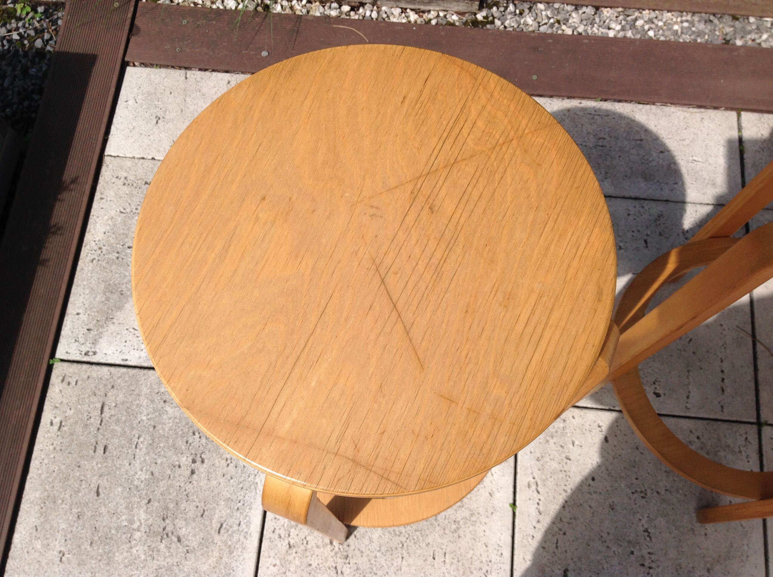 Pair of high Scandinavian/vintage style stools 60s-70s