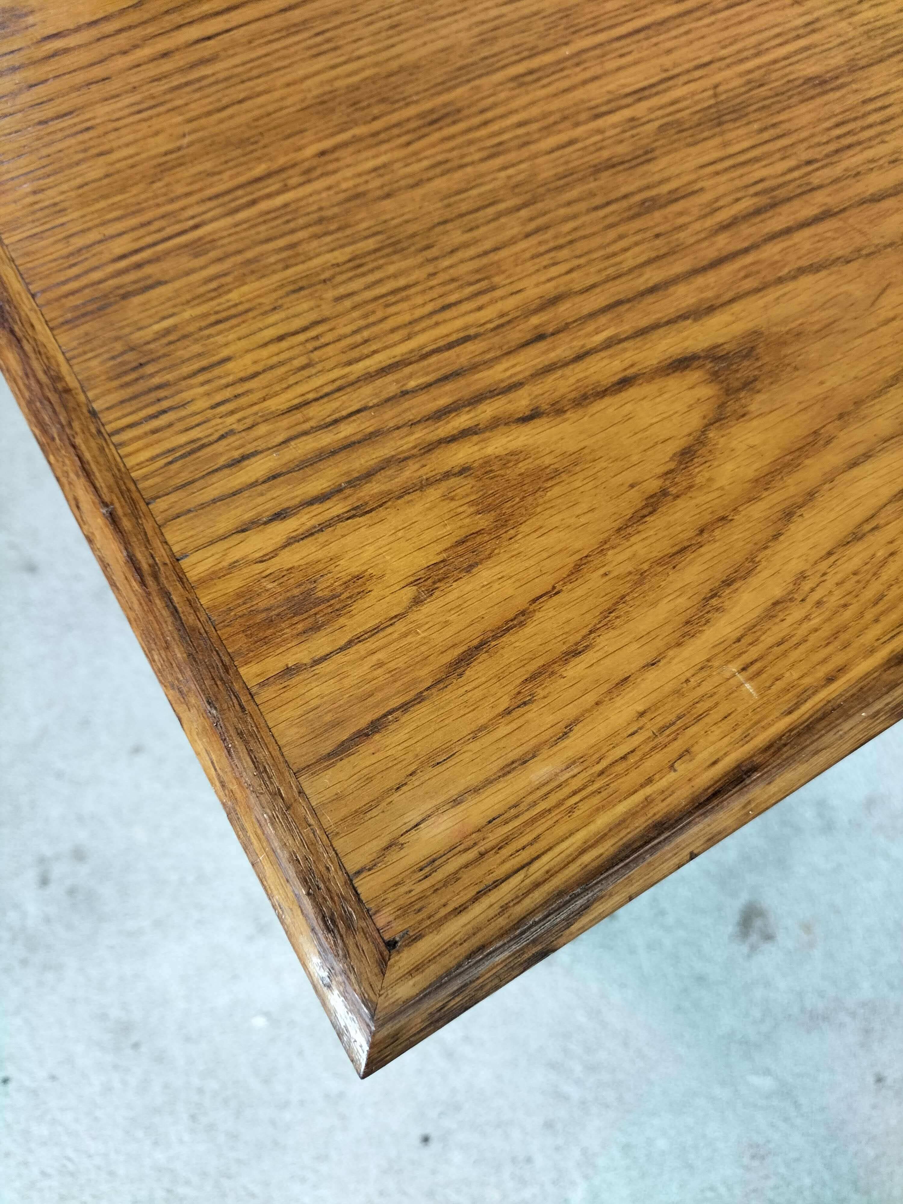 Farmhouse style dining table.