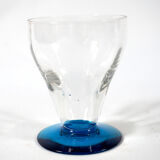 Set de 6 verres à pieds bleus
