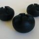 Set of 3 Danish cast iron candle holders by Christer Holmgren.