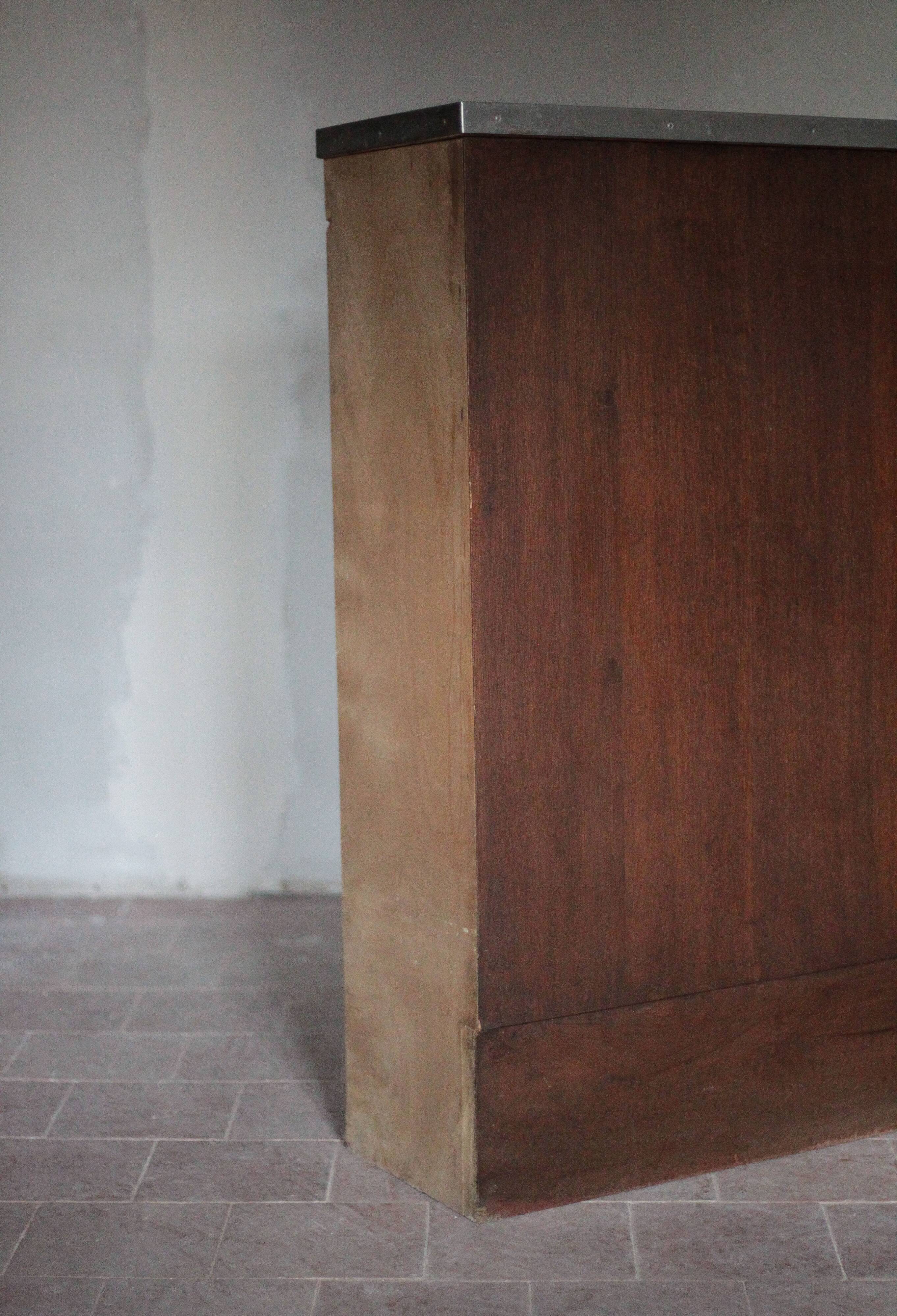 Vintage wooden bar counter