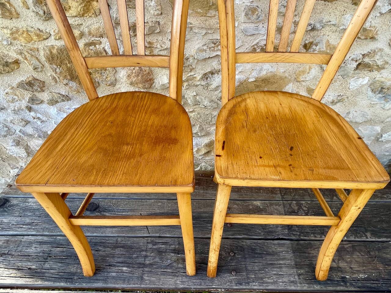 Pair of bistro chairs circa 50s/60s