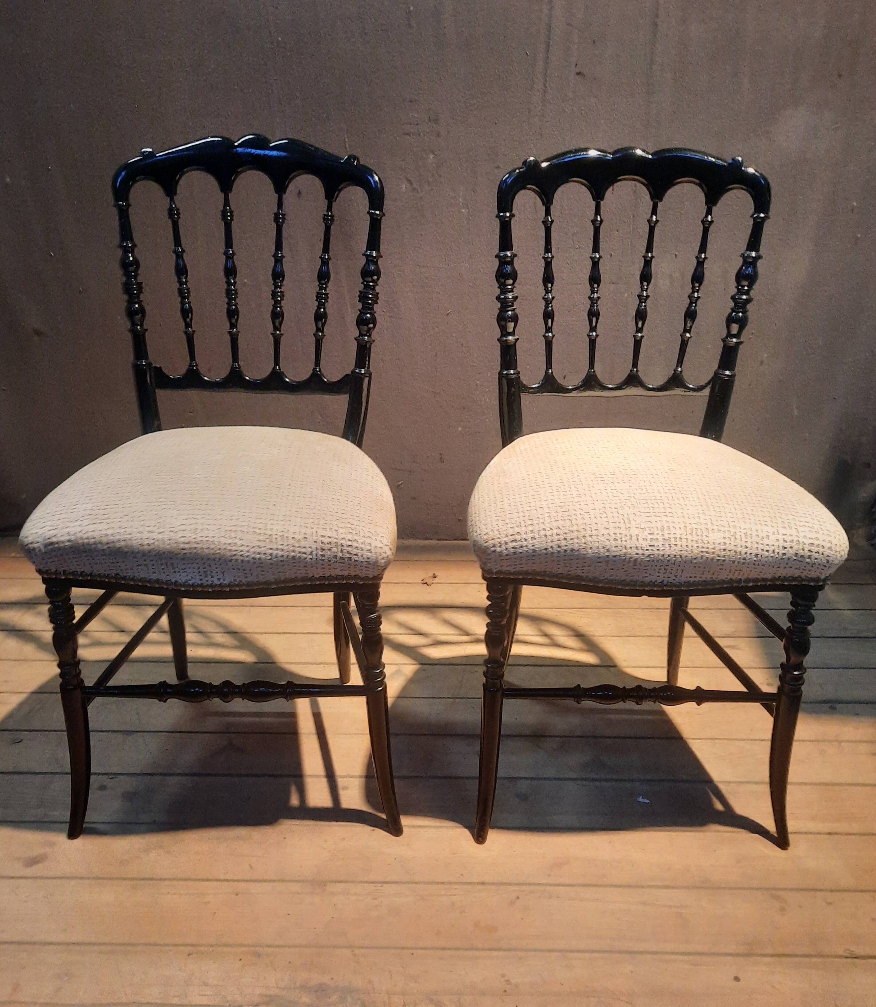 Pair of Napoleon III chairs