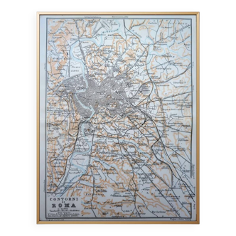 Imprimée en 1909, Rome et ses alentours, Latium, Italie.