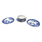 Cup and saucer + 2 saucers small plates japanese porcelain