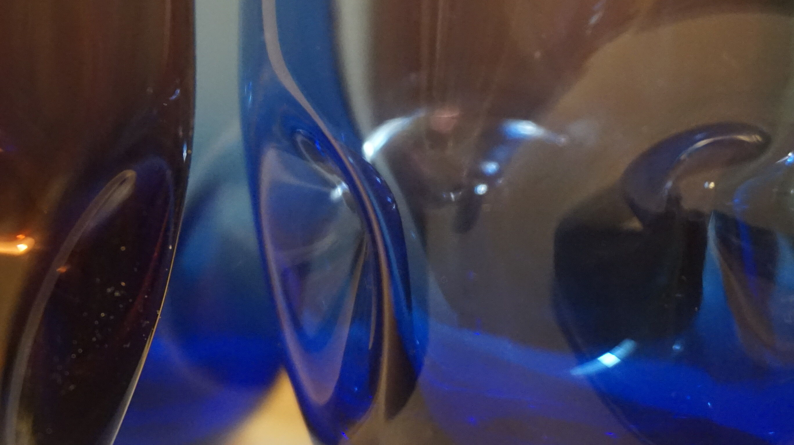 Color vintage 1960 era Nogaro Holmegaard glasses