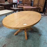1980s dining room in rattan and oak veneer
