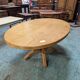 1980s dining room in rattan and oak veneer