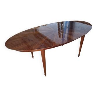 Oval rosewood table