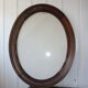 Oval wooden frame and 47.5 cm window