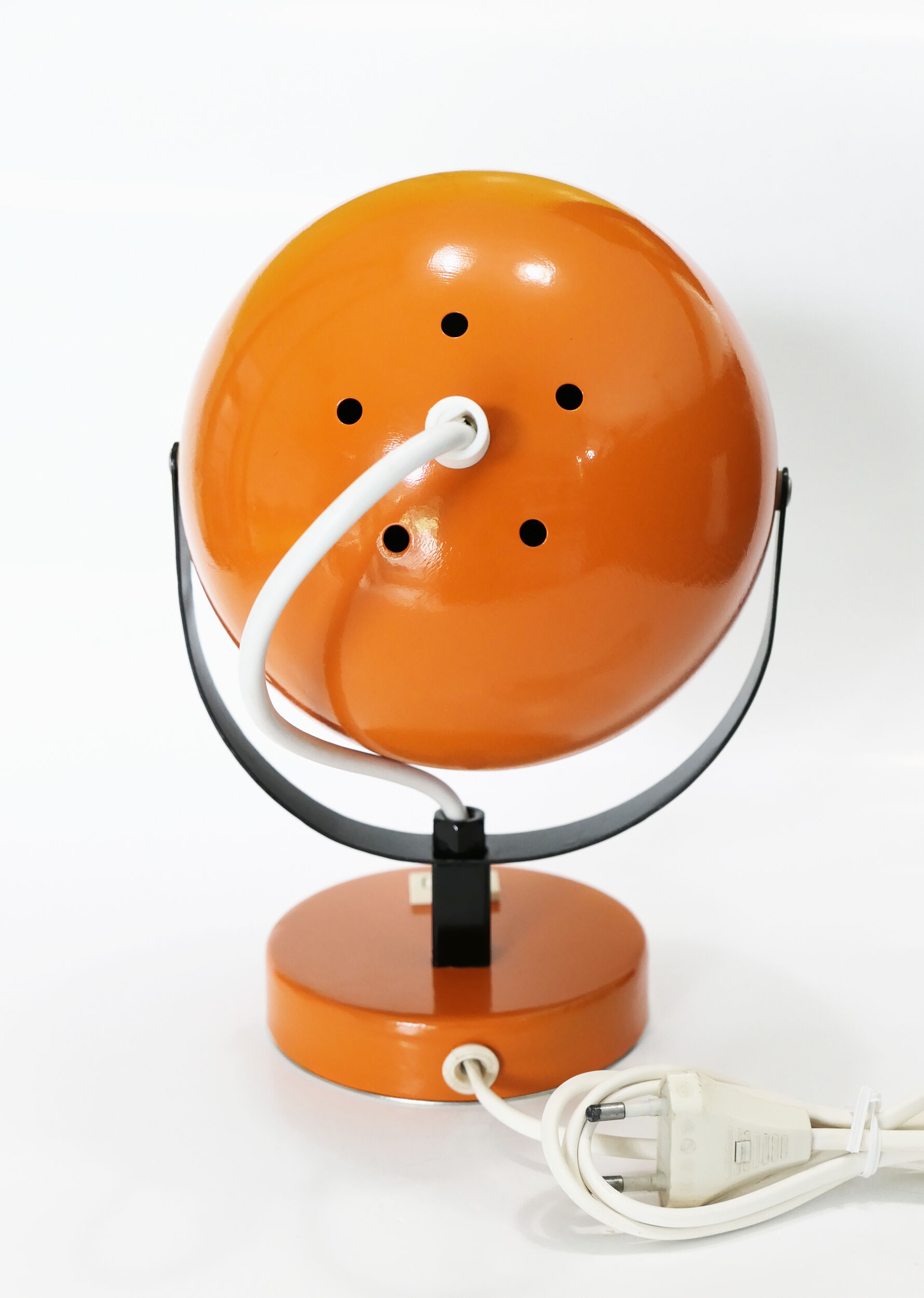 Lampe à poser eyeball spage age 1970's orange