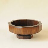 Vintage Wooden Coupe - Geometric Design Octagonal Cut-Outs Centre Table