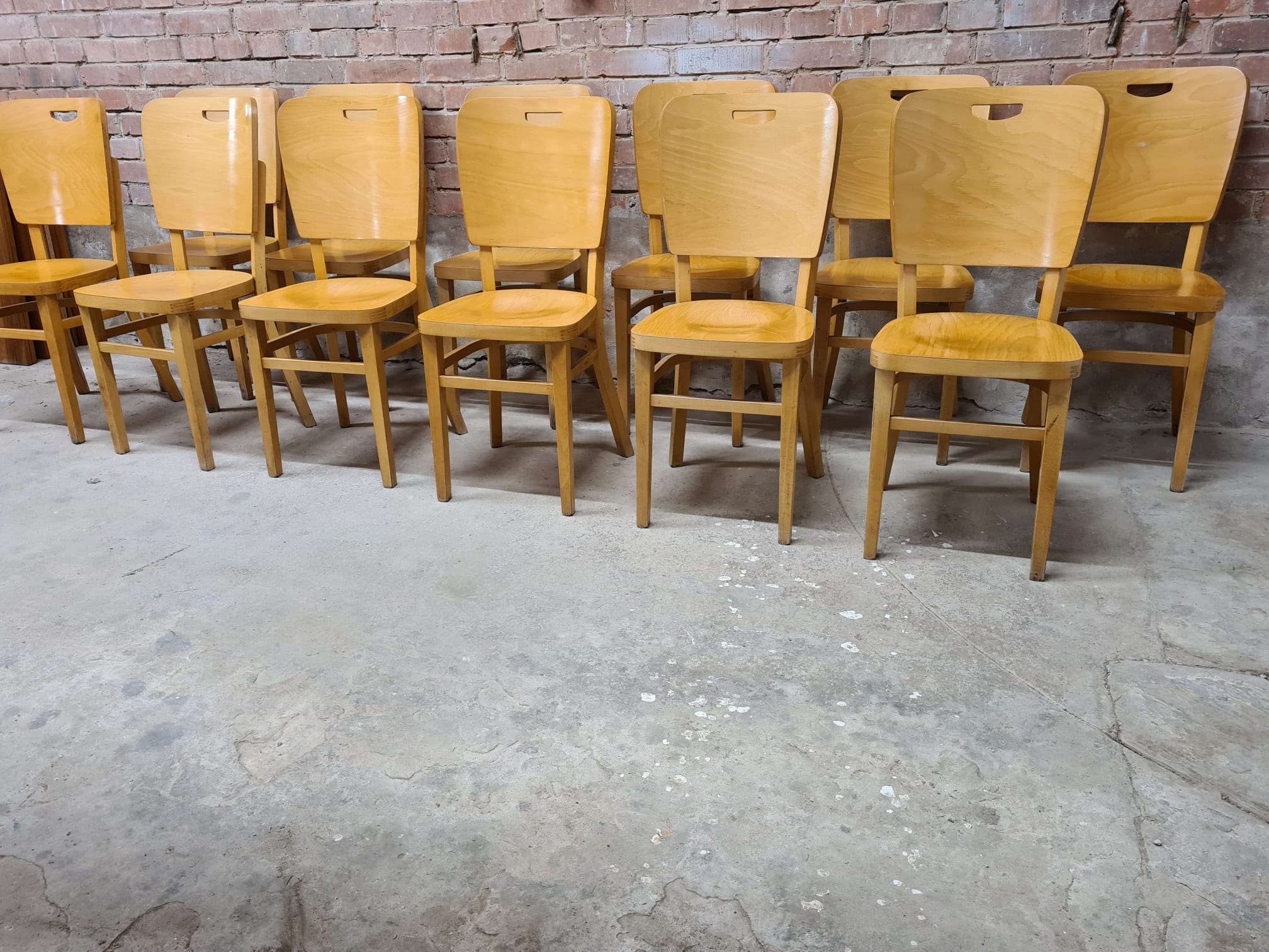 Set of 12 bistro chairs