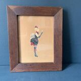 Belle époque watercolor drawing, signed P.Cartier, 1867