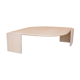Table basse vintage en travertin par les éditions Roche Bobois