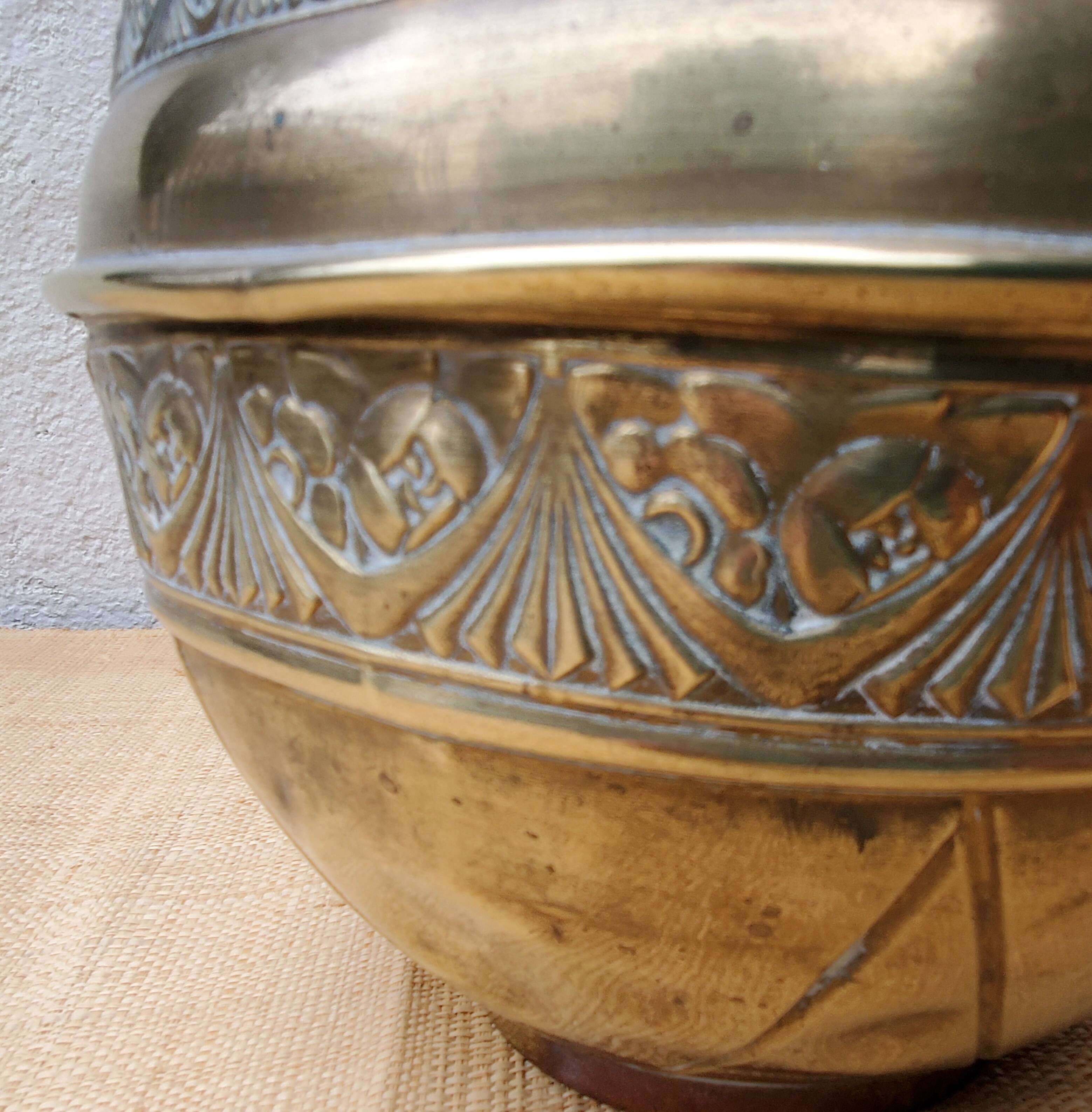 Brass pot cover
