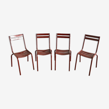 Series of 4 Fermob chairs