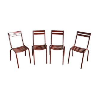 Series of 4 Fermob chairs