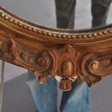 Mirror of style Louis XVI gilded stucco 1880