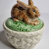 Fitz & Floyd rabbit candy box, 14 cm