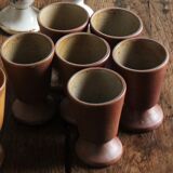 Lot 6 mazagrans vintage sandstone