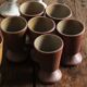 Lot 6 mazagrans vintage sandstone