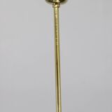 Art Deco brass chandelier with opaline glass, Czechoslovakia, 1930s