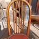 6 Baumann chairs in wood and imitation leather