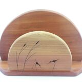 Porte courrier en bois oiseaux