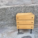 Commode vintage pieds metal