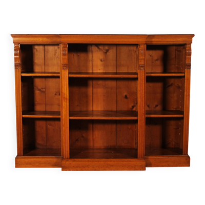 bibliothèque ouverte en chêne claire-19° siècle