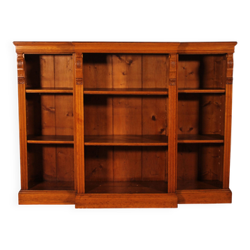 bibliothèque ouverte en chêne claire-19° siècle