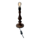 Antique turned solid wood lamp base