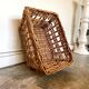 Wicker basket and braided rattan 66 x 47 cm