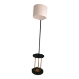 Black and brass floor lamp from the 50s
