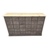 Old trade furniture with thirty drawers