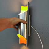 Set of Pandean wall lights by Bent Karlby for LYFA, Denmark 1970