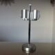 Space age lamp in brushed metal and chromed metal 1970