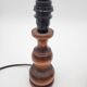 Paire de lampes de chevet en bois tourné
