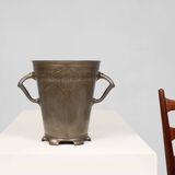 Art Nouveau stamped Tin Wine or Champagne Cooler, Belgium, 1906