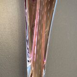 Flared cup in bubbled Murano crystal