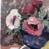 Table 1900 "Anemones and Fruits" signed J. Uhli