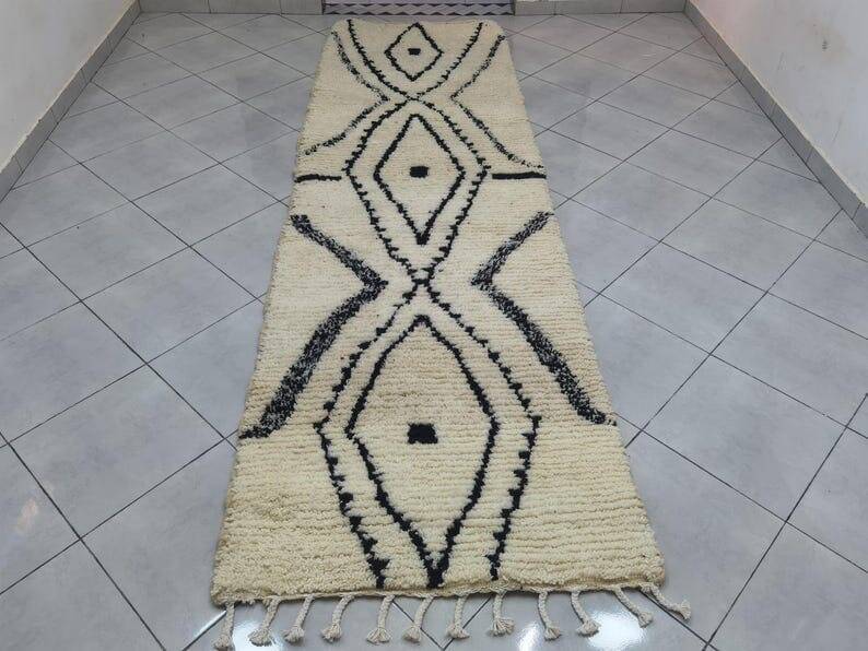 Berber beni mrirt hallway rug