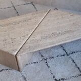 Coffee table in travertine